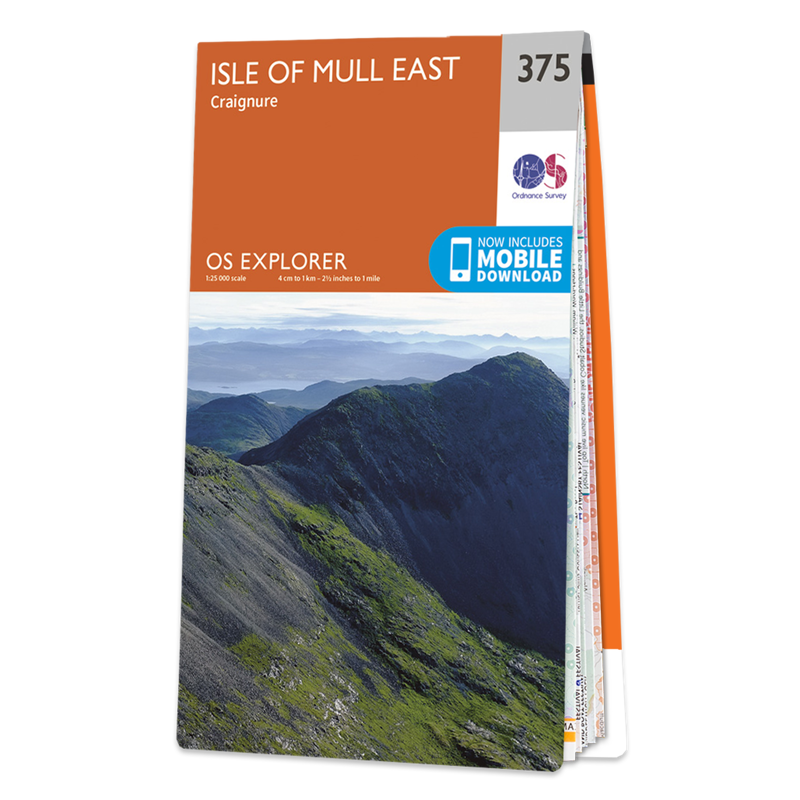 OS Explorer Map 375 - Isle of Mull East